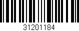Código de barras (EAN, GTIN, SKU, ISBN): '31201184'