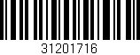 Código de barras (EAN, GTIN, SKU, ISBN): '31201716'