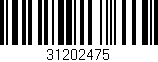 Código de barras (EAN, GTIN, SKU, ISBN): '31202475'