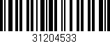 Código de barras (EAN, GTIN, SKU, ISBN): '31204533'