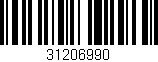 Código de barras (EAN, GTIN, SKU, ISBN): '31206990'