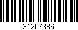 Código de barras (EAN, GTIN, SKU, ISBN): '31207386'