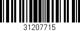 Código de barras (EAN, GTIN, SKU, ISBN): '31207715'