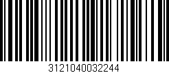 Código de barras (EAN, GTIN, SKU, ISBN): '3121040032244'