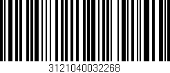Código de barras (EAN, GTIN, SKU, ISBN): '3121040032268'