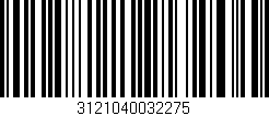 Código de barras (EAN, GTIN, SKU, ISBN): '3121040032275'