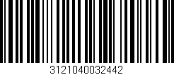 Código de barras (EAN, GTIN, SKU, ISBN): '3121040032442'