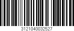 Código de barras (EAN, GTIN, SKU, ISBN): '3121040032527'