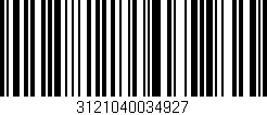Código de barras (EAN, GTIN, SKU, ISBN): '3121040034927'