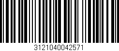 Código de barras (EAN, GTIN, SKU, ISBN): '3121040042571'