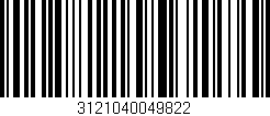 Código de barras (EAN, GTIN, SKU, ISBN): '3121040049822'