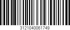 Código de barras (EAN, GTIN, SKU, ISBN): '3121040061749'