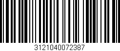 Código de barras (EAN, GTIN, SKU, ISBN): '3121040072387'