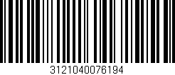 Código de barras (EAN, GTIN, SKU, ISBN): '3121040076194'