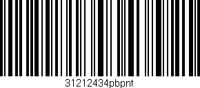 Código de barras (EAN, GTIN, SKU, ISBN): '31212434pbpnt'
