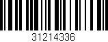 Código de barras (EAN, GTIN, SKU, ISBN): '31214336'