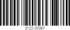Código de barras (EAN, GTIN, SKU, ISBN): '3122-20387'