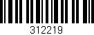 Código de barras (EAN, GTIN, SKU, ISBN): '312219'