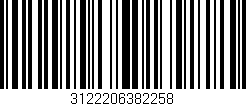 Código de barras (EAN, GTIN, SKU, ISBN): '3122206382258'