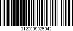 Código de barras (EAN, GTIN, SKU, ISBN): '3123899025842'