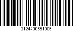 Código de barras (EAN, GTIN, SKU, ISBN): '3124400651086'