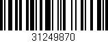 Código de barras (EAN, GTIN, SKU, ISBN): '31249870'