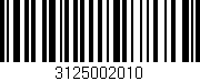Código de barras (EAN, GTIN, SKU, ISBN): '3125002010'