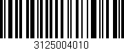 Código de barras (EAN, GTIN, SKU, ISBN): '3125004010'
