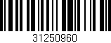 Código de barras (EAN, GTIN, SKU, ISBN): '31250960'