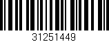 Código de barras (EAN, GTIN, SKU, ISBN): '31251449'