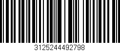 Código de barras (EAN, GTIN, SKU, ISBN): '3125244492798'