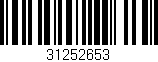 Código de barras (EAN, GTIN, SKU, ISBN): '31252653'