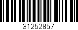Código de barras (EAN, GTIN, SKU, ISBN): '31252857'