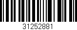 Código de barras (EAN, GTIN, SKU, ISBN): '31252881'