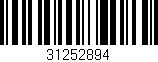 Código de barras (EAN, GTIN, SKU, ISBN): '31252894'