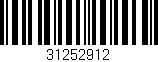 Código de barras (EAN, GTIN, SKU, ISBN): '31252912'