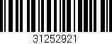 Código de barras (EAN, GTIN, SKU, ISBN): '31252921'