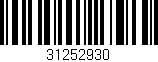 Código de barras (EAN, GTIN, SKU, ISBN): '31252930'