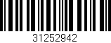 Código de barras (EAN, GTIN, SKU, ISBN): '31252942'