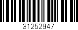 Código de barras (EAN, GTIN, SKU, ISBN): '31252947'