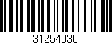 Código de barras (EAN, GTIN, SKU, ISBN): '31254036'