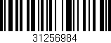 Código de barras (EAN, GTIN, SKU, ISBN): '31256984'