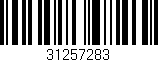 Código de barras (EAN, GTIN, SKU, ISBN): '31257283'