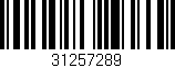 Código de barras (EAN, GTIN, SKU, ISBN): '31257289'