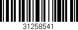 Código de barras (EAN, GTIN, SKU, ISBN): '31258541'