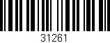 Código de barras (EAN, GTIN, SKU, ISBN): '31261'