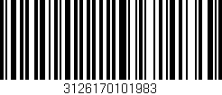 Código de barras (EAN, GTIN, SKU, ISBN): '3126170101983'