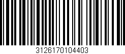 Código de barras (EAN, GTIN, SKU, ISBN): '3126170104403'