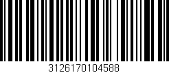 Código de barras (EAN, GTIN, SKU, ISBN): '3126170104588'