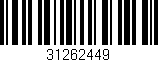 Código de barras (EAN, GTIN, SKU, ISBN): '31262449'
